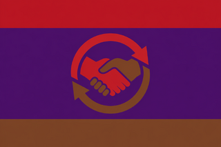 Die Flagge der LDG